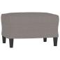 Preview: Sessel mit Hocker Taupe 60 cm Stoff