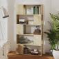 Preview: Bücherregal Raumteiler Sonoma-Eiche 80x24x155 cm Holzwerkstoff