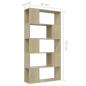 Preview: Bücherregal Raumteiler Sonoma-Eiche 80x24x155 cm Holzwerkstoff