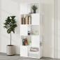 Preview: Bücherregal Raumteiler Weiß 60x24x155 Holzwerkstoff