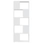 Preview: Bücherregal Raumteiler Weiß 60x24x155 Holzwerkstoff