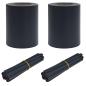 Preview: Garten Sichtschutzbildschirme 2 pcs Dunkelgrau 35 x 0.19 m PVC