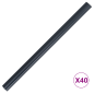 Preview: Garten Sichtschutzbildschirme 2 pcs Dunkelgrau 35 x 0.19 m PVC