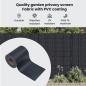 Preview: Garten Sichtschutzbildschirme 2 pcs Dunkelgrau 35 x 0.19 m PVC