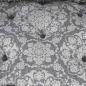 Preview: 4-Sitzer Modul-Pouffe Sofa Umbaubar Hellgrau Stoff