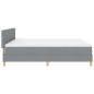 Preview: Boxspringbett mit Matratze Hellgrau 180x200 cm Stoff