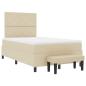 Preview: Boxspringbett mit Matratze & Bank Beige 120x200 cm Stoff