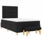 Preview: Boxspringbett mit Matratze und Bank Schwarz 120x190 cm Stoff
