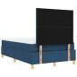 Preview: Boxspringbett mit Matratze & Bank Blau 120x190 cm Stoff