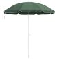 Preview: Strand-Schirm mit Metallstange Grün 161x193 cm Polyester