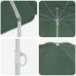 Preview: Strand-Schirm mit Metallstange Grün 161x193 cm Polyester