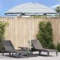 Preview: ARDEBO.de - Strandparasol mit Aluminiumgestell Blau & Weiß 300 cm
