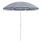Preview: Strandparasol mit Aluminiumgestell Blau & Weiß 300 cm