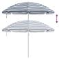 Preview: Strandparasol mit Aluminiumgestell Blau & Weiß 300 cm