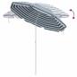 Preview: Strandparasol mit Aluminiumgestell Blau & Weiß 300 cm