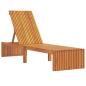 Preview: Faltbare Sonnenliege Naturholz Massivholz Standard
