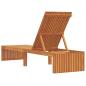 Preview: Faltbare Sonnenliege Naturholz Massivholz Standard