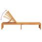 Preview: Faltbare Sonnenliege Naturholz Massivholz Standard
