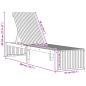 Preview: Faltbare Sonnenliege Naturholz Massivholz Standard