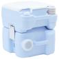 Preview: Portable Toilette Blau & Weiß aus Kunststoff 20 L