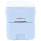 Preview: Portable Toilette Blau & Weiß aus Kunststoff 20 L