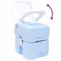 Preview: Portable Toilette Blau & Weiß aus Kunststoff 20 L