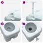 Preview: Campingtoilette Tragbar Grau 10L Frischwasser 20L Abwassertank