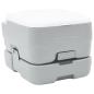 Preview: ARDEBO.de - Tragbare Camping-Toilette Grau mit 10L Frischwassertank und 10L Abwassertank