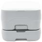 Preview: Tragbare Camping-Toilette Grau mit 10L Frischwassertank und 10L Abwassertank