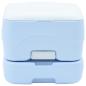 Preview: Tragbare Camping-Toilette Blau, 10L Frischwasser, 10L Abwassertank