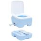 Preview: Tragbare Camping-Toilette Blau, 10L Frischwasser, 10L Abwassertank