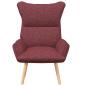 Preview: Entspannungsstuhl Weinrot Stoff