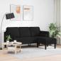 Preview: 3-Sitzer L-förmiges Sofa Schwarz 160 cm Stoff