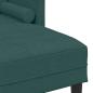 Preview: 3-Sitzer Sofa L-Form Dunkelgrün 160 cm Stoff