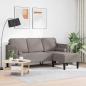 Preview: 3-Sitzer Sofa L-Form Taupe 160 cm Stoff