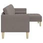 Preview: Sofa Set Taupe 173 x 131 x 67 cm Polyester