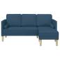 Preview: Sofa Set mit Kissen Blau Polyester