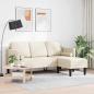 Preview: 3-Sitzer L-förmiges Sofa Leinen 160 cm