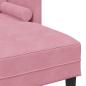 Preview: Staubiges Rosa Polyesterstoff mit Schaumstoff und Holzbeinen Groß