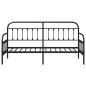 Preview: Schwarzes Tagesbettgestell 80x200 cm Stahl