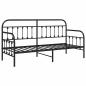Preview: Schwarzes Tagesbettgestell 80x200 cm Stahl