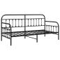 Preview: Tagesbettgestell Schwarz 90x190 cm Stahl