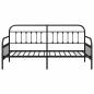 Preview: Tagesbettgestell Schwarz 90x190 cm Stahl