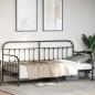 Preview: Tagesbettgestell Schwarz 90x200 cm Stahl