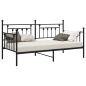 Preview: Betten & Bettgestelle Schwarz Metall 90 x 190 cm Metallbett