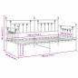 Preview: Betten & Bettgestelle Schwarz Metall 90 x 190 cm Metallbett