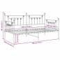 Preview: Betten & Bettgestelle Schwarz Metall 100 x 190 cm