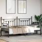 Preview: Tagesbettgestell Schwarz 100x200 cm Stahl