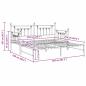 Preview: Betten & Bettgestelle Schwarz Stahl 107 x 203 cm