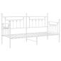 Preview: Betten & Bettgestelle Weiß Metall 75 x 190 cm Langlebig